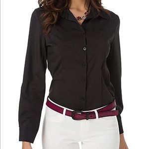 Atnlewhi Black Button Down Size M